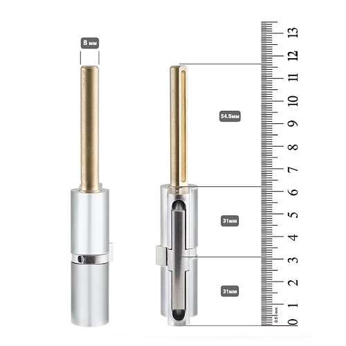 Циліндр ABLOY Protec2 62T (31*31T) зі штоком хром полірований - Фото №5