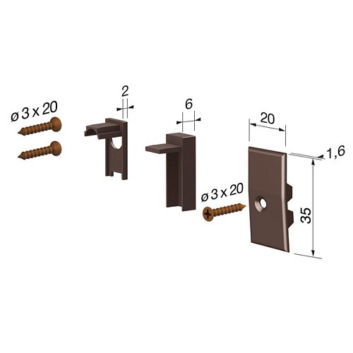 Поріг висувний COMAGLIO 422 Mini 73-53 cм FIRE - Фото №6