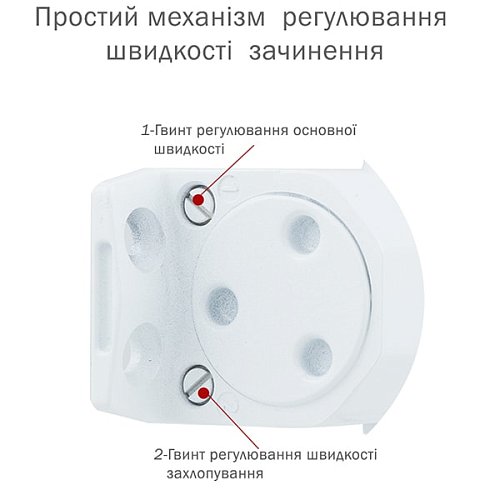 Дотягувач RYOBI DS-1554 STD HO з фіксацією до 80кг Білий - Фото №6