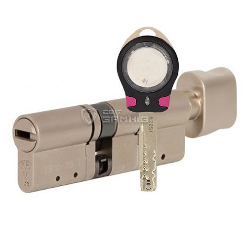 Циліндр MUL-T-LOCK MTL800/MT5+ CLIQ 90T (45i*45T) нікель сатин - Фото №1