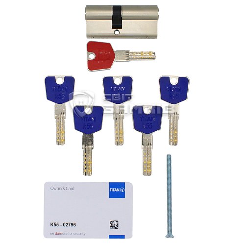 Циліндр TITAN K55 105 (45*60) нікель сатин - Фото №4