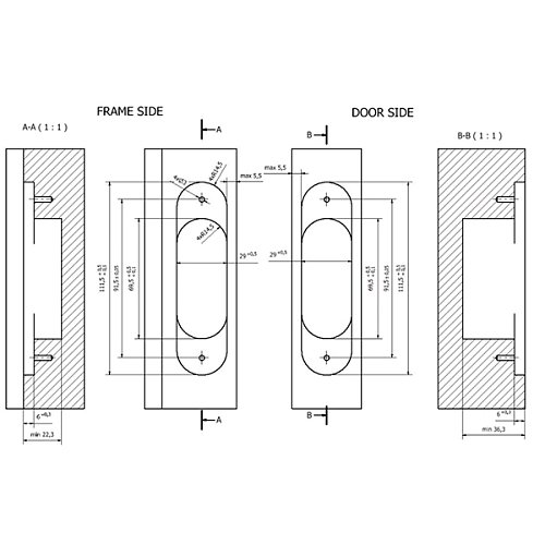 Завіс CEMOM Estetic 80A матовий хром - Фото №7