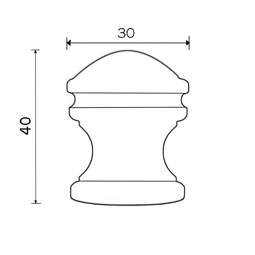 Стопор дверний підлоговий LINEA CALI VINTAGE патина - Фото №2