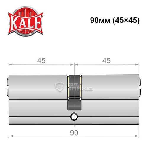 Циліндр KALE 164BNE 90 (45*45) SN - Фото №4