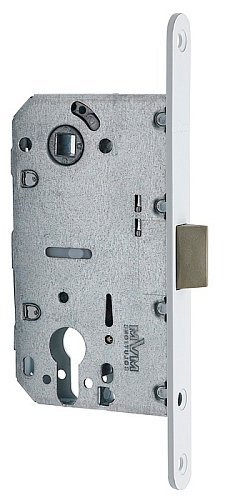 Механізм замка MVM P-2056 PZ (BS50*85мм) пласт.язичок White білий - Фото №1