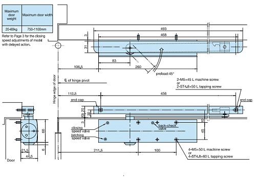 Дотягувач RYOBI D-3200T BC SLD HO з фіксацією до 80кг Чорний - Фото №11