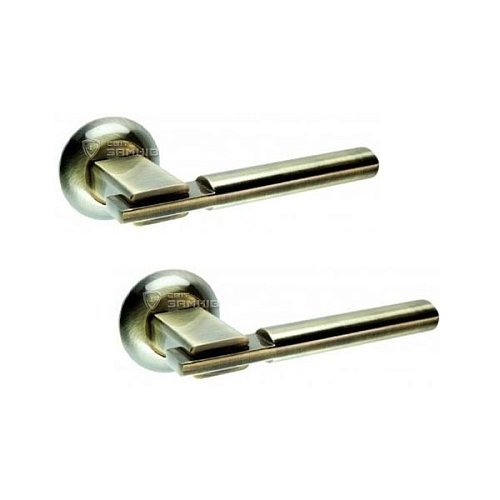 Ручки на розеті KEDR R10.038 AL AB бронза - Фото №1