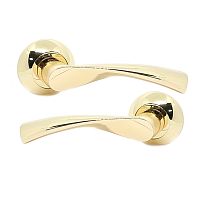 Ручки на розеті KEDR R10.023-AL PB золото
