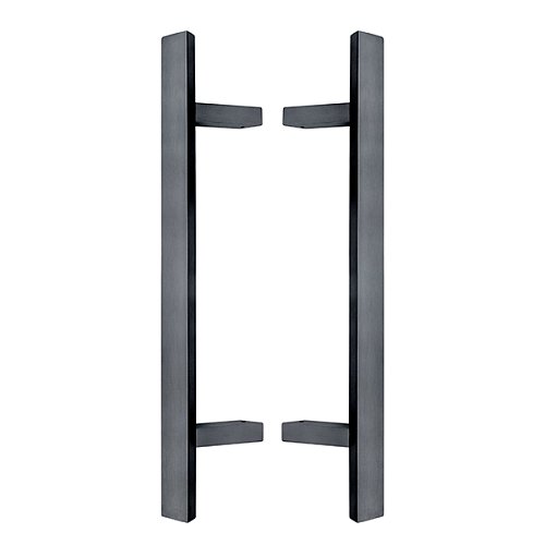Ручки скоби ABARO Sydney 45° L:600 X:400 W:40*20mm SS 304 антрацит RAL 7016 (комплект) - Фото №1