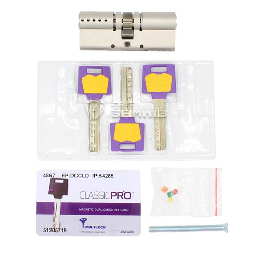 Циліндр MUL-T-LOCK MTL400/ClassicPRO 80 (40*40) нікель сатин - Фото №4