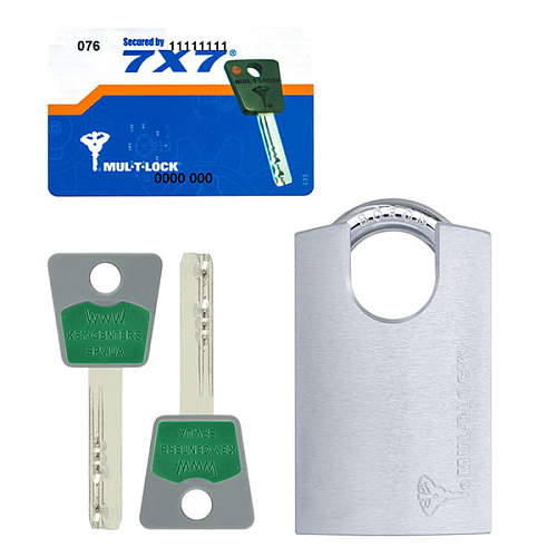 Замок навісний MUL-T-LOCK G47P 7x7 (2 ключа) - Фото №6