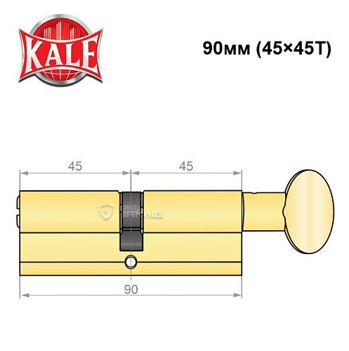 Циліндр KALE 164 BM 90T (45*45T) PB - Фото №5